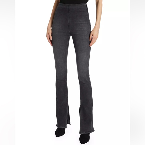 NWT EB Denim High Rise Stretch Split Hem Jeggings Gradeschool Side Zip XSmall - Picture 1 of 14